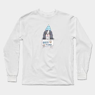 Cavalier King Charles Spaniel - Tri in the Bath Long Sleeve T-Shirt